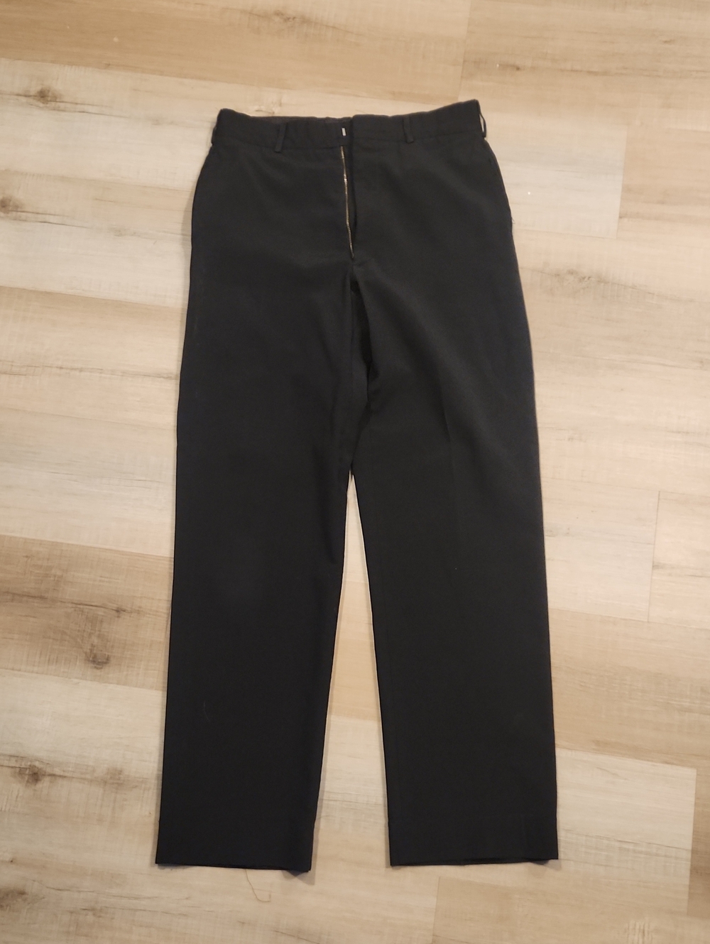 Classic Black Men's Dress Pants — Modern Straight Fit